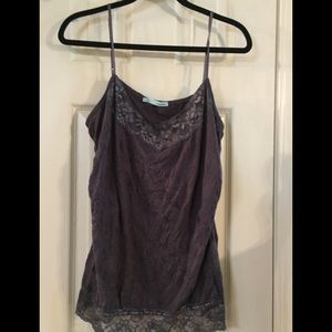 Maurices Grey Lacey Camisole XXL- EUC